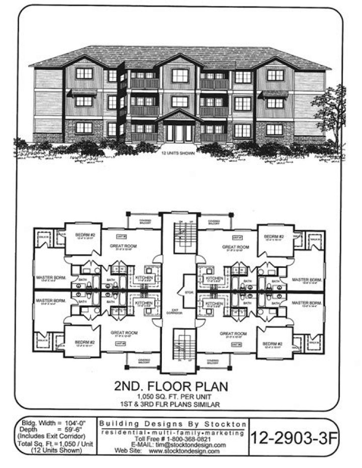 8 Unit Apartment Building Plans PDF for Easy Construction