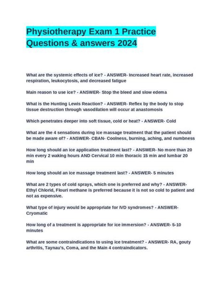 80 Essential Physiotherapy Interview Questions with Answers PDF