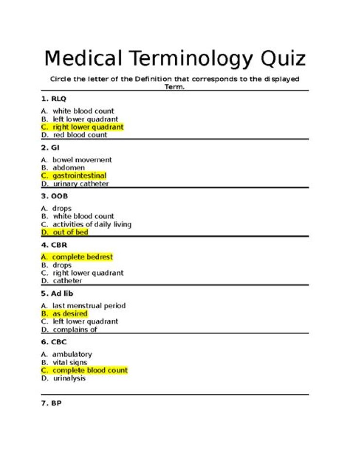 800 Medical Terminology Bank Questions PDF: Multiple Choice Format