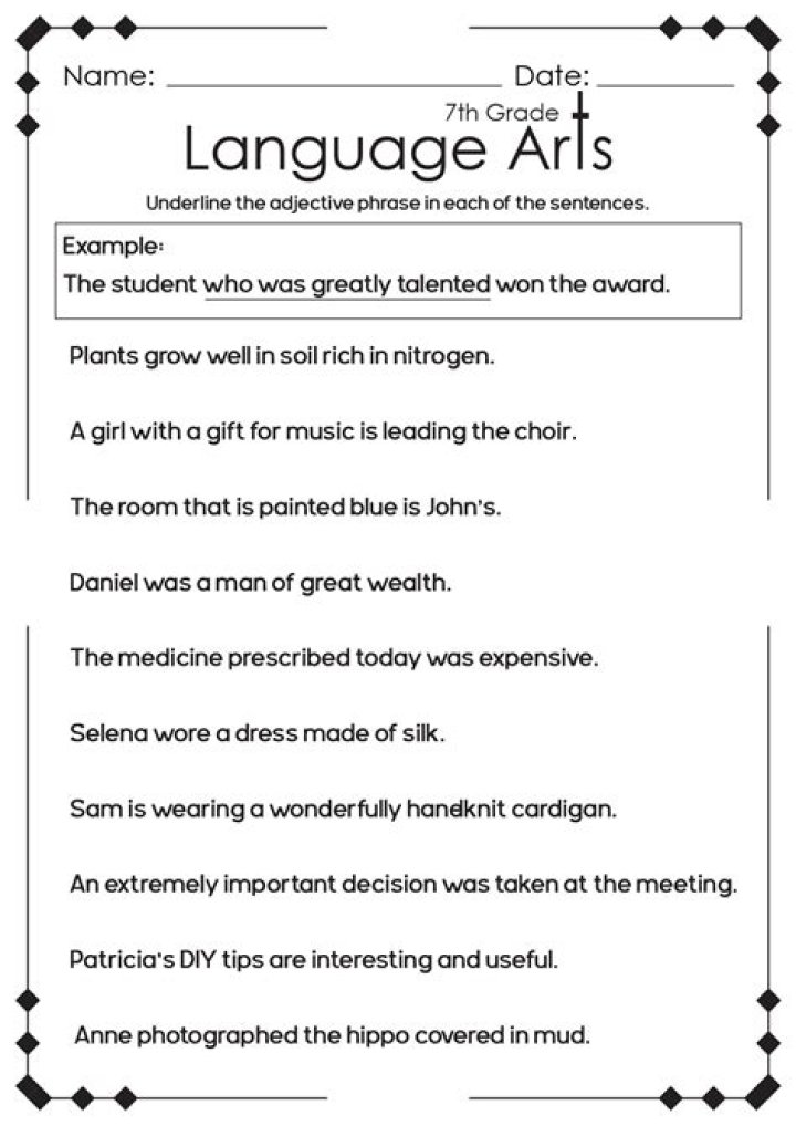 Free 8th Grade Language Arts Worksheets PDF for Homework & Practice