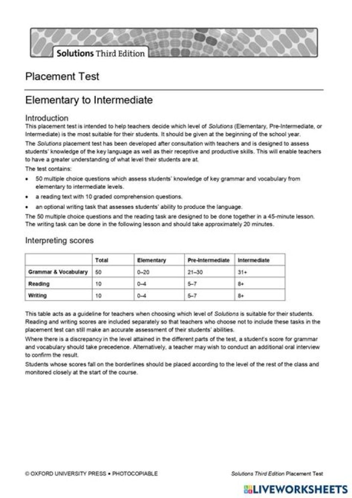 8th Grade Placement Test PDF – Practice & Prepare
