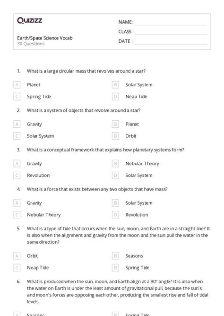8th Grade Science CST Released Questions & Answers PDF