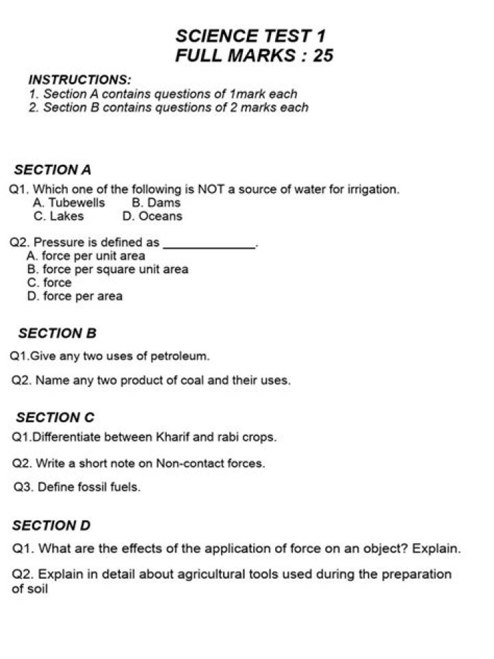 8th Grade Science Test PDF – Free Practice & Sample Exam