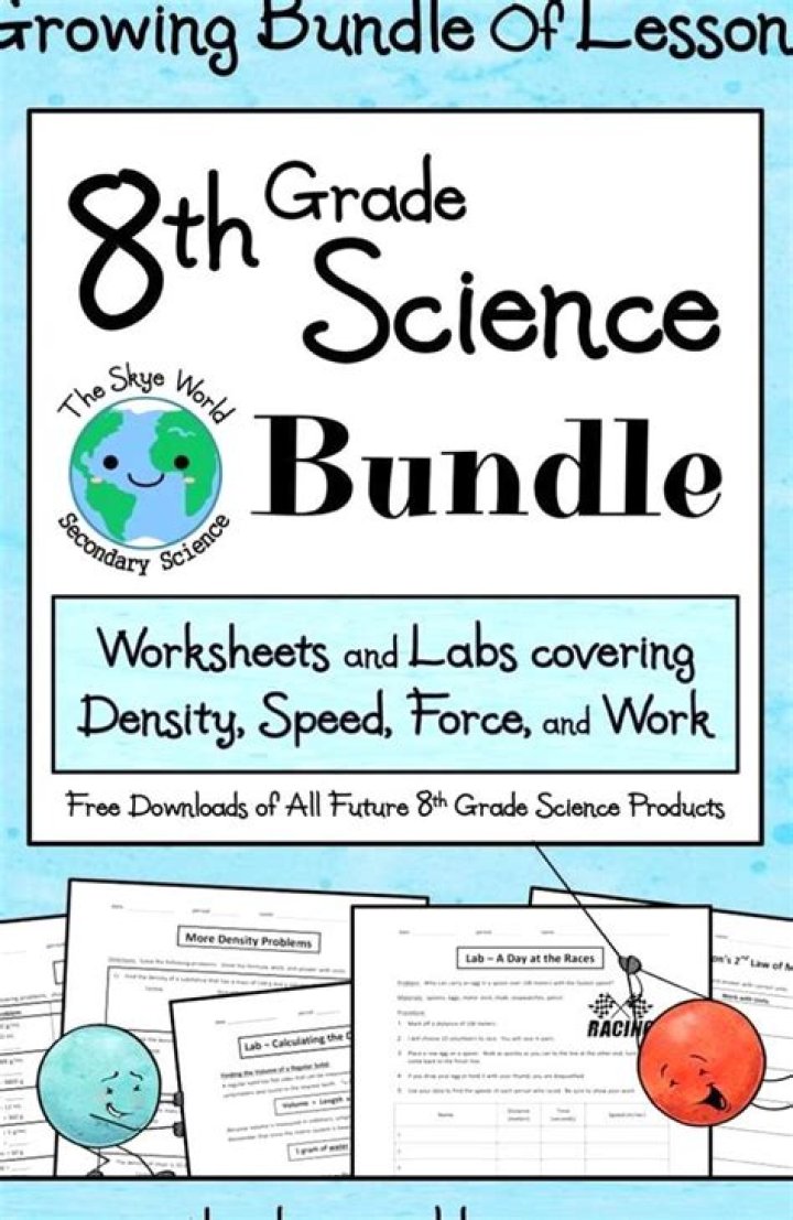 Free 8th Grade Science Worksheets PDF – Printable Lesson Resources