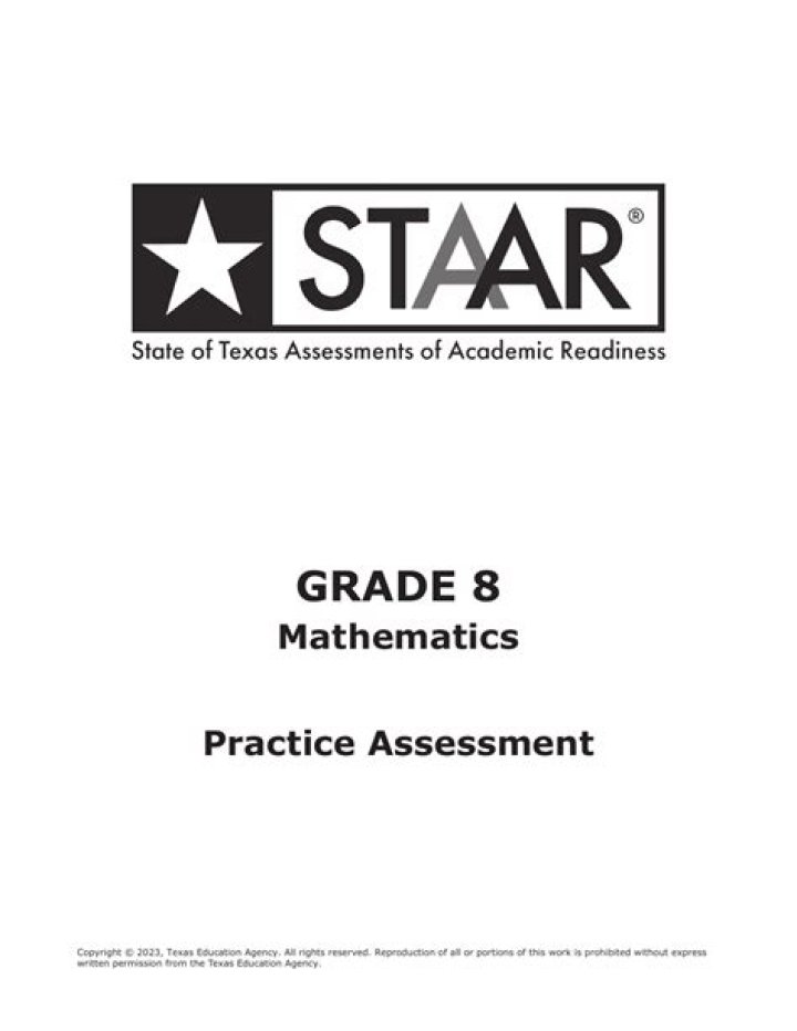 8th Grade STAAR Math Test PDF – Practice & Sample Questions
