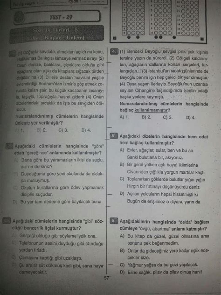 9.sÄ±nÄ±f Edat Başlaç Test PDF Download
