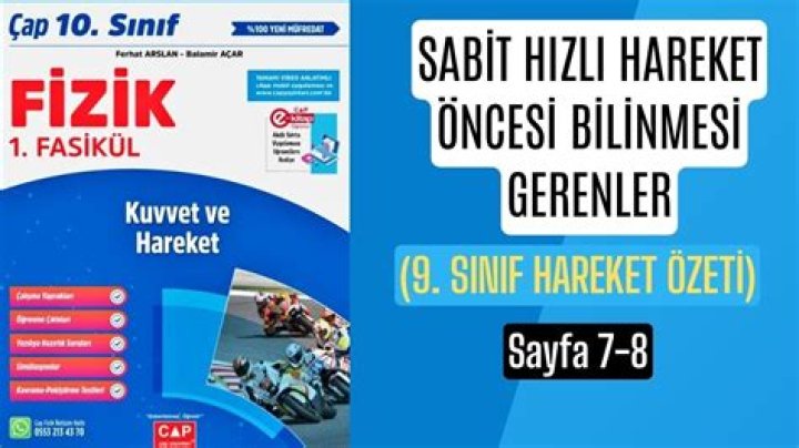 9 Sănif Fizik Hareket Test PDF - Download Now