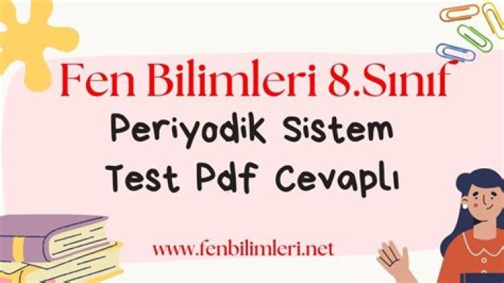 9. SÄ±nıf Periyodik Sistem Test PDF – Download Reliable Test Files Now