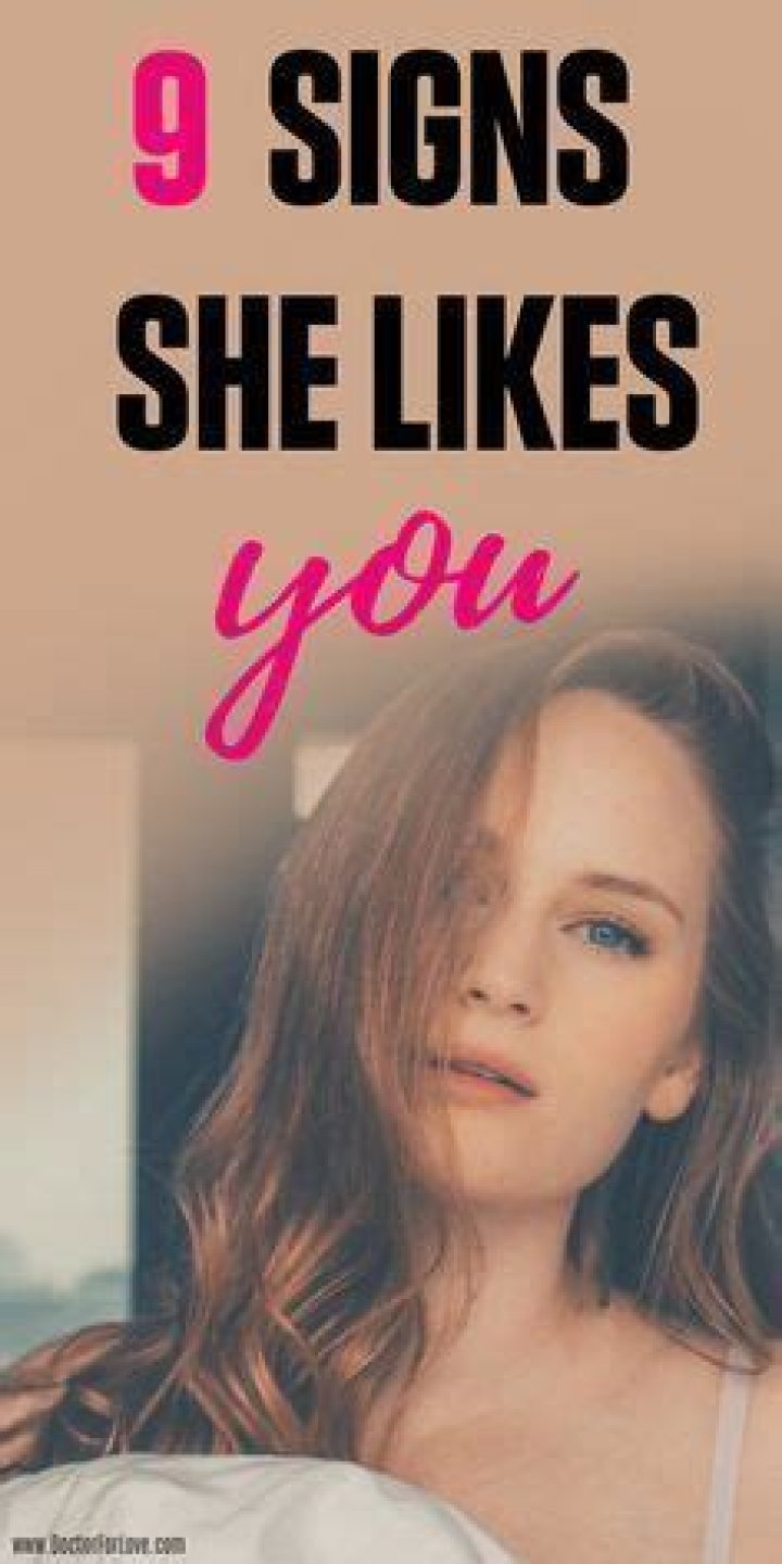9 Signs She Really Likes You Signs she likes you, How to show love, Signs he loves you