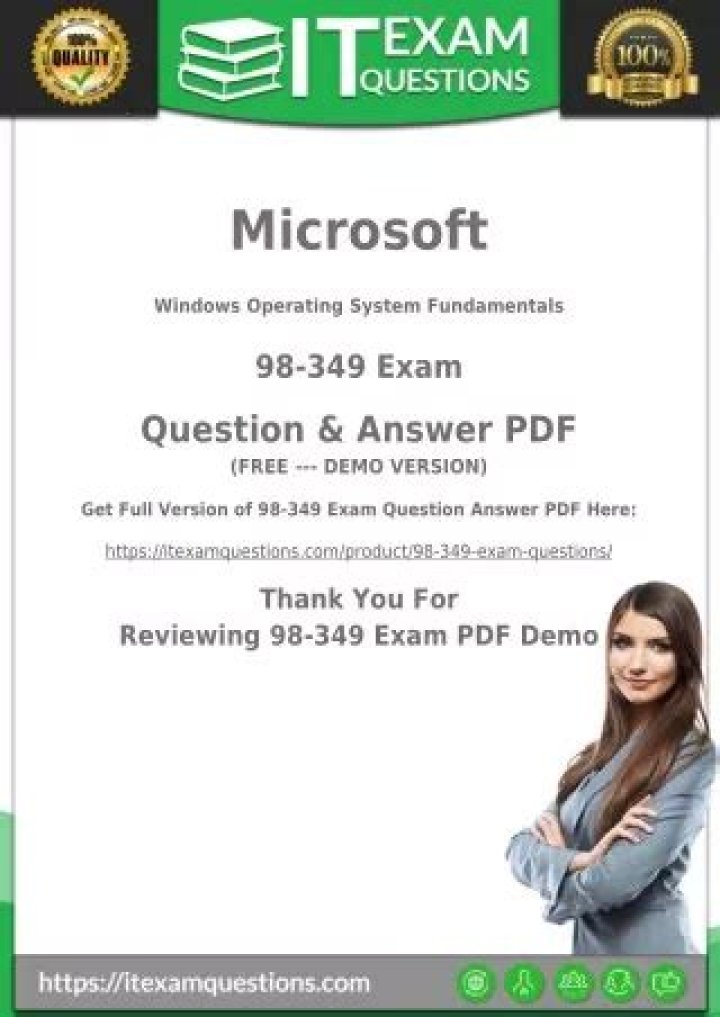 98-349 Exam Questions PDF: Complete Practice Test