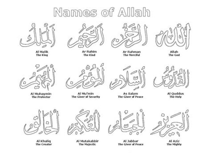 99 Names of Allah Colouring Sheets PDF – Download Free Spiritual Artwork