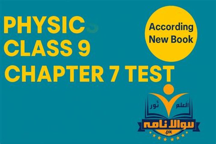9th Class Physics Chapter Wise Tests in English Medium PDF – Instant Download
