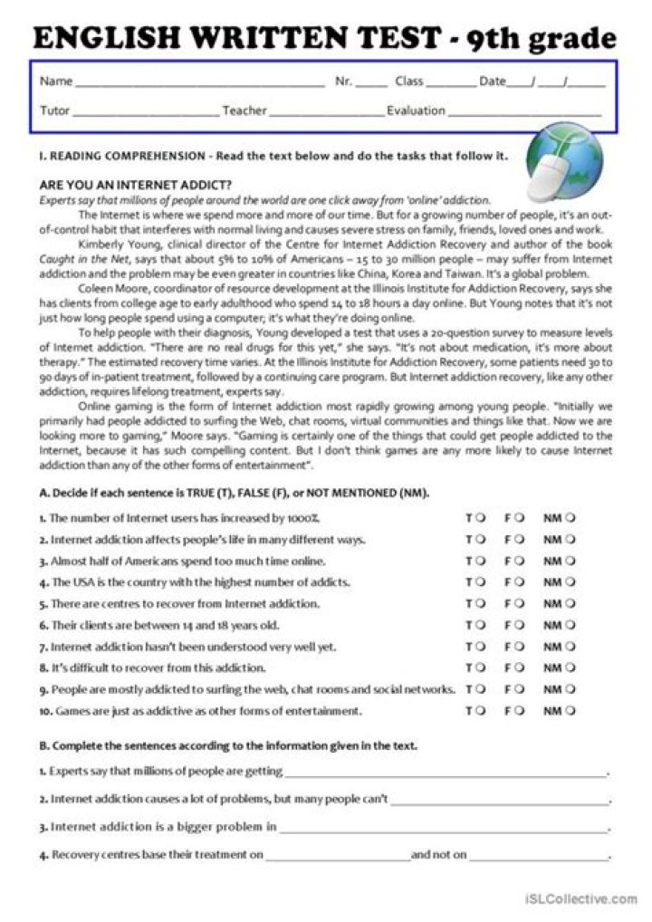 9th Grade English Test PDF: Practice & Preparation Guide