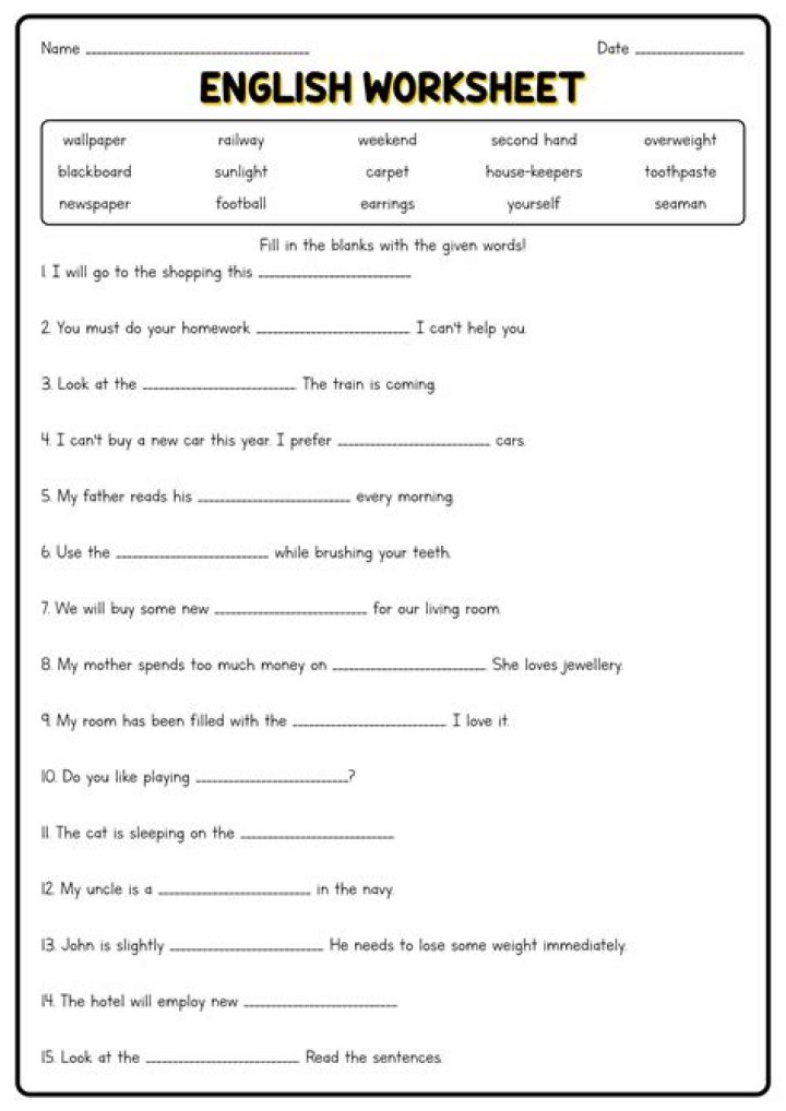 Free 9th Grade English Worksheets PDF – Instant Printable Practice