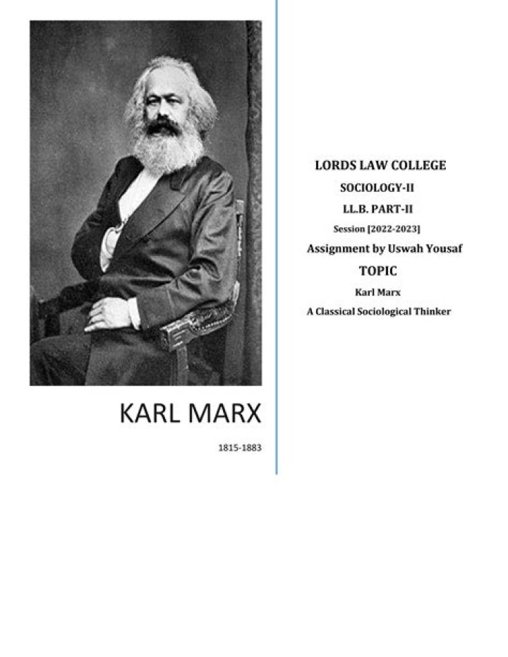A Brief Biography of Karl Marx