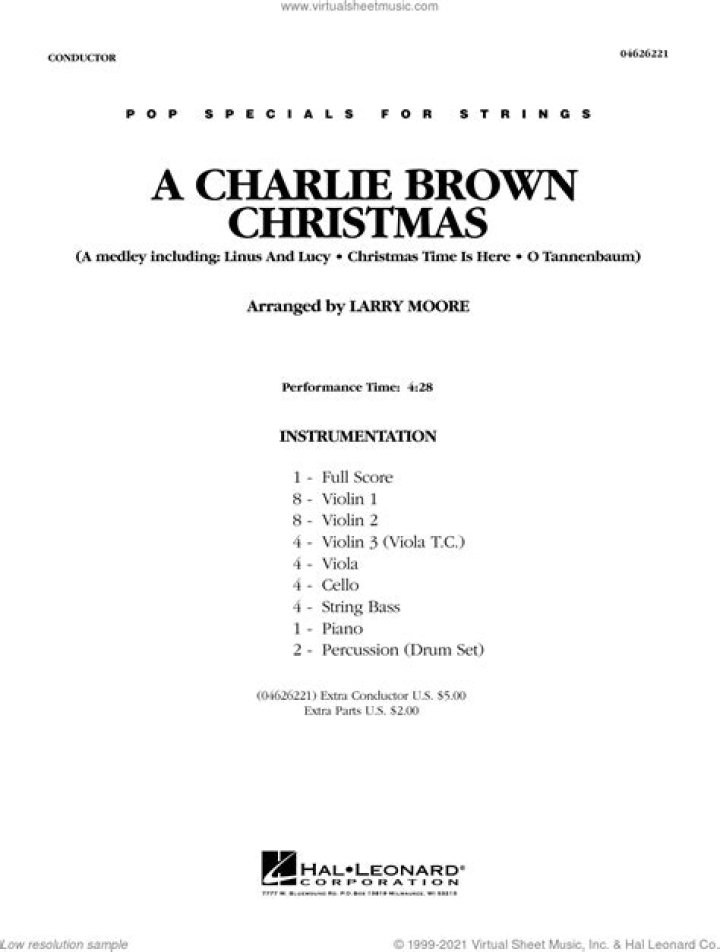 A Charlie Brown Christmas Sheet Music PDF Download
