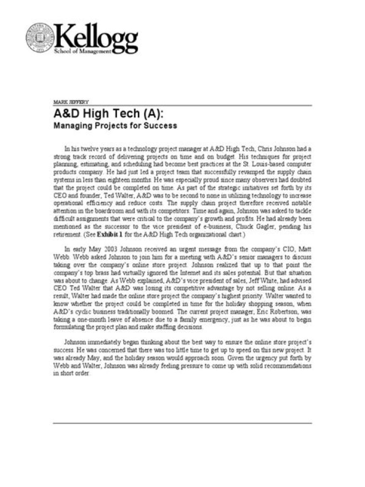 AD High Tech A: Master Project Management for Success – Download the PDF Guide