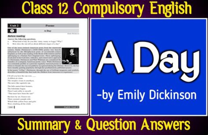 A Day by Emily Dickinson: Questions & Answers PDF
