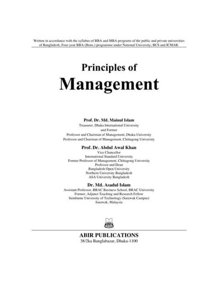 A Foundation in Management Principles: Essential PDF Guide