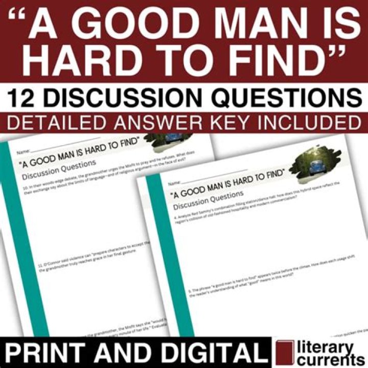 Discussing 'A Good Man Is Hard to Find': Thoughtful Questions PDF