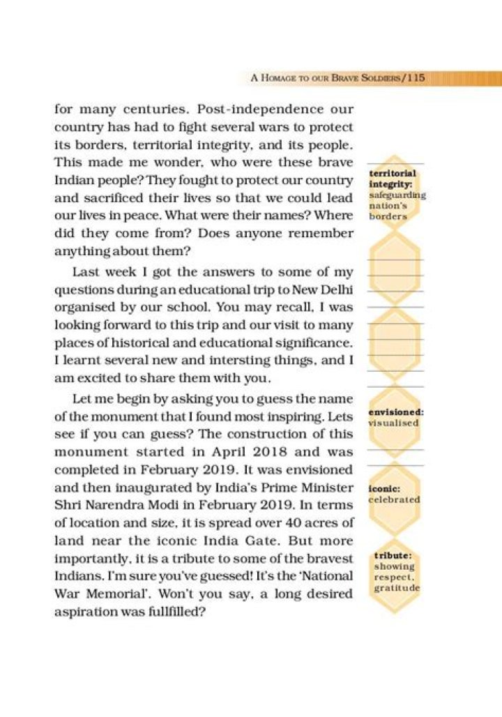A Homage to Our Brave Soldiers: Questions & Answers PDF
