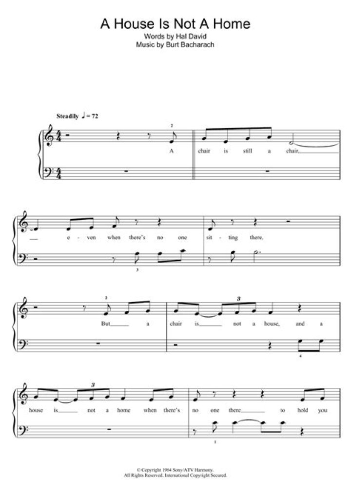 A House Is Not a Home: Sheet Music PDFs Downloaded for True Meaning