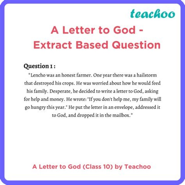 Finding Answers: A Letter to God – Question & Answer PDF