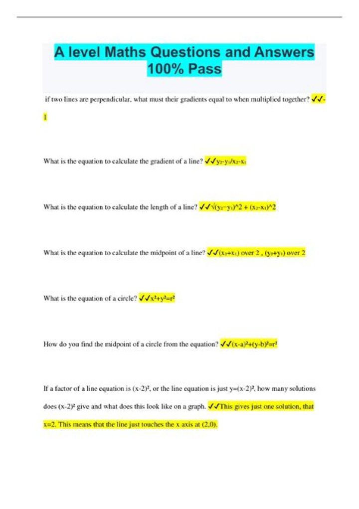 A Level Maths Questions & Answers PDF – Instant Study Resource