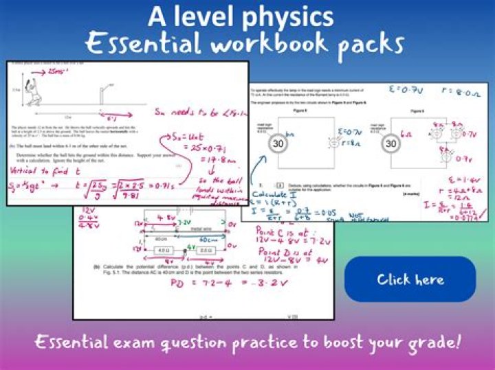 A Level Physics Practice Questions PDF with Answers