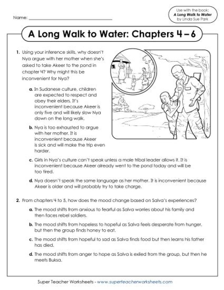 A Long Walk to Water: Key Questions & Answers PDF