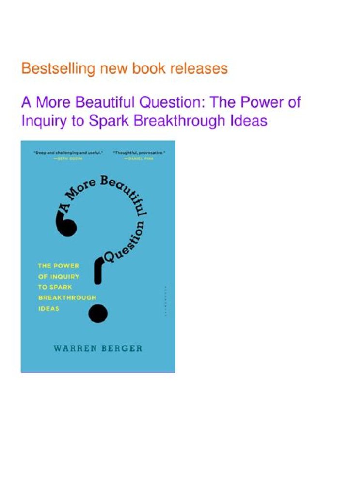 A More Beautiful Question PDF: Transform Your Thinking with Powerful Questions