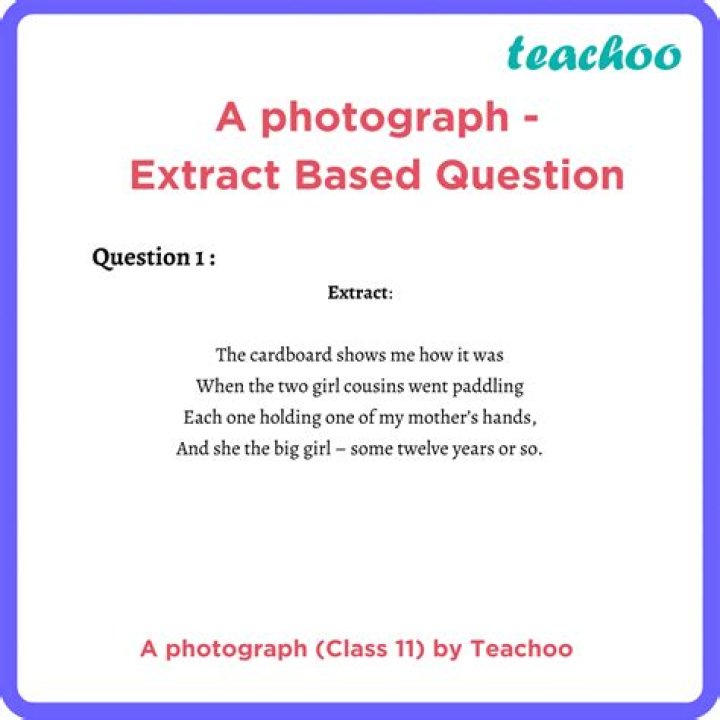 Photograph Class 11 Extract Questions and Answers PDF: Complete MCQs & Solutions