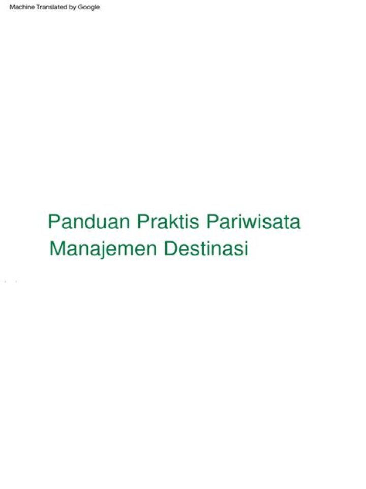 A Practical Guide to Tourism Destination Management PDF: Master Sustainable Travel Planning