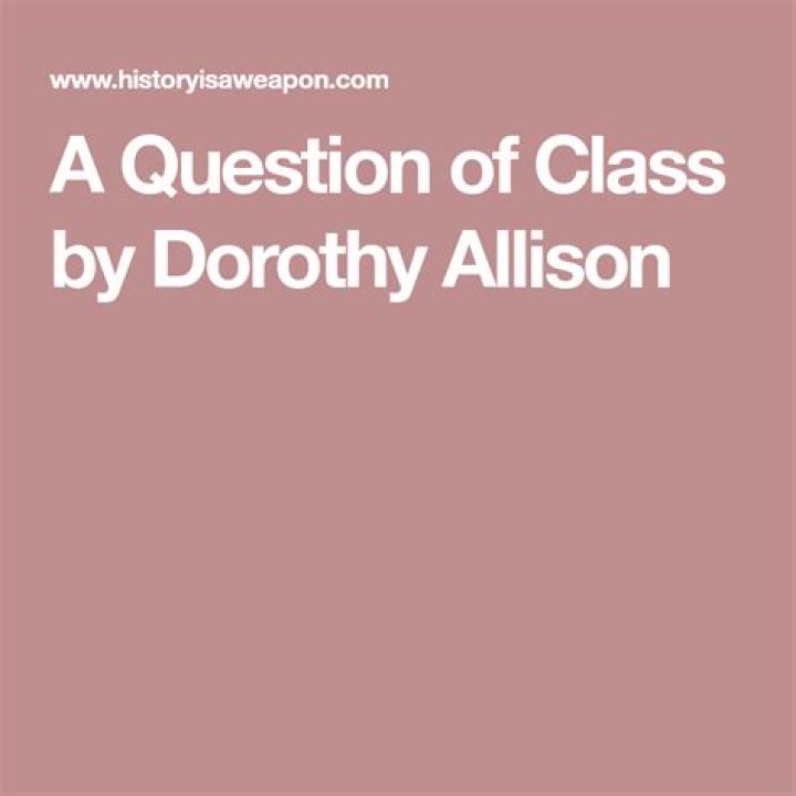 A Question of Class: Allison PDF – Uncovering Class Dynamics