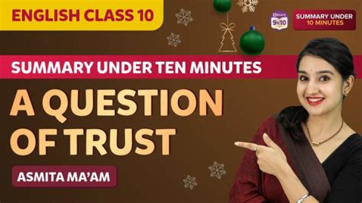 A Question of Trust Class 10: Essential PDF Study Guide