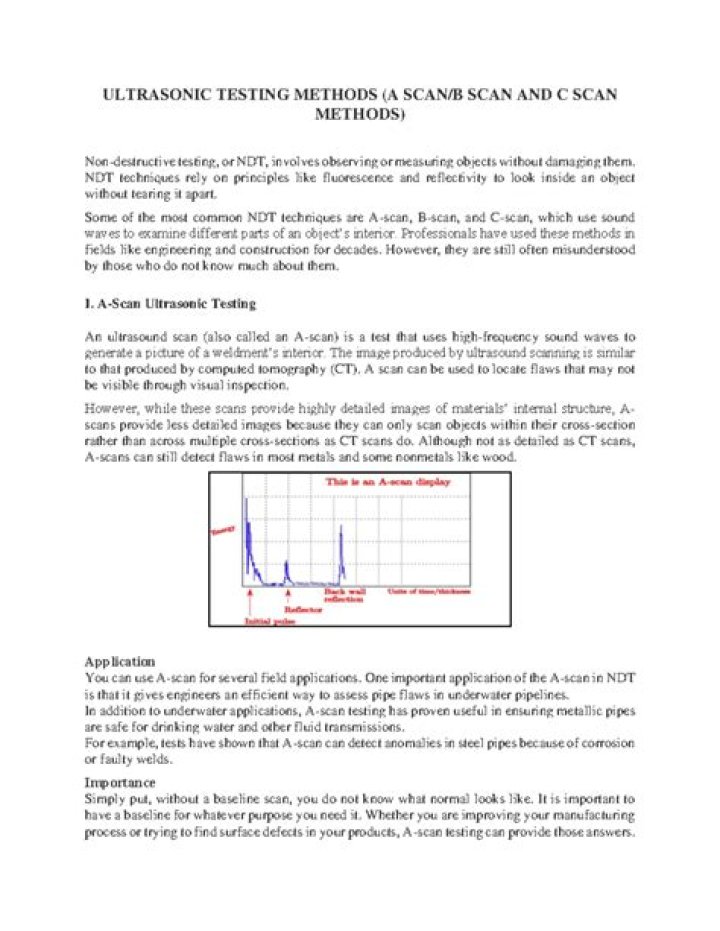 How a Scan Ultrasonic Testing PDF Works: Essential Guide