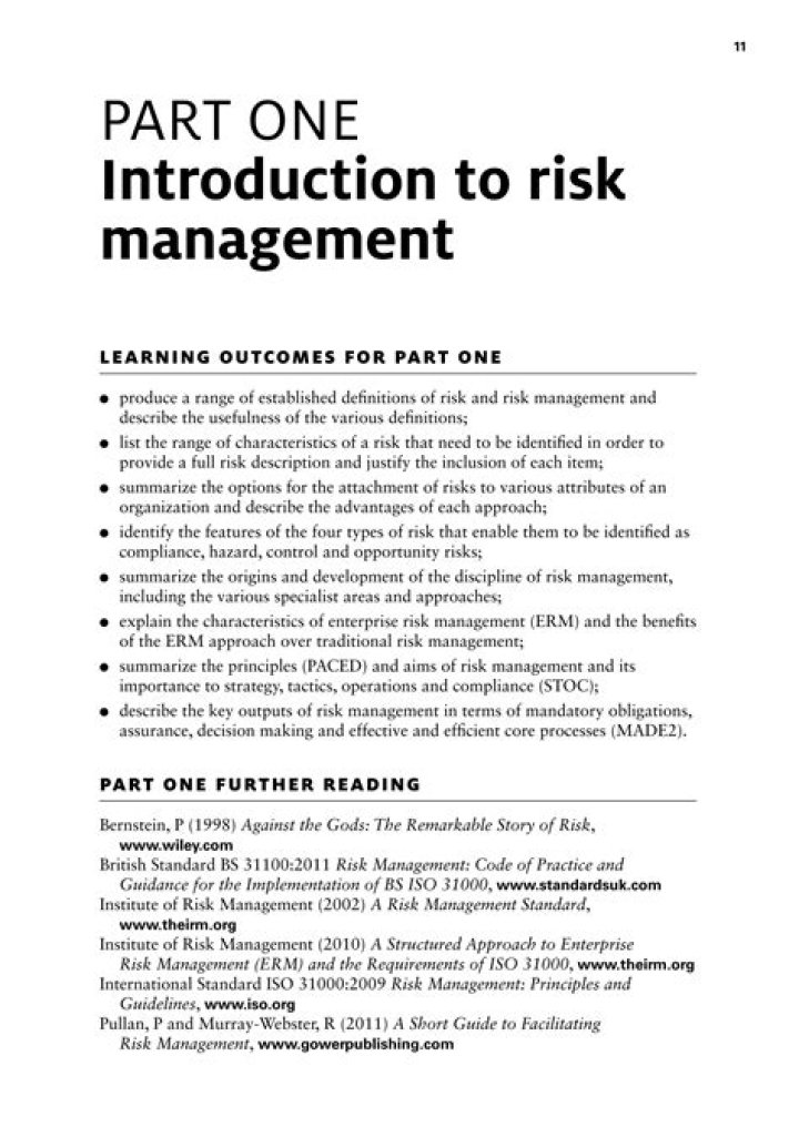 A Short Guide to Facilitating Risk Management in PDF Format