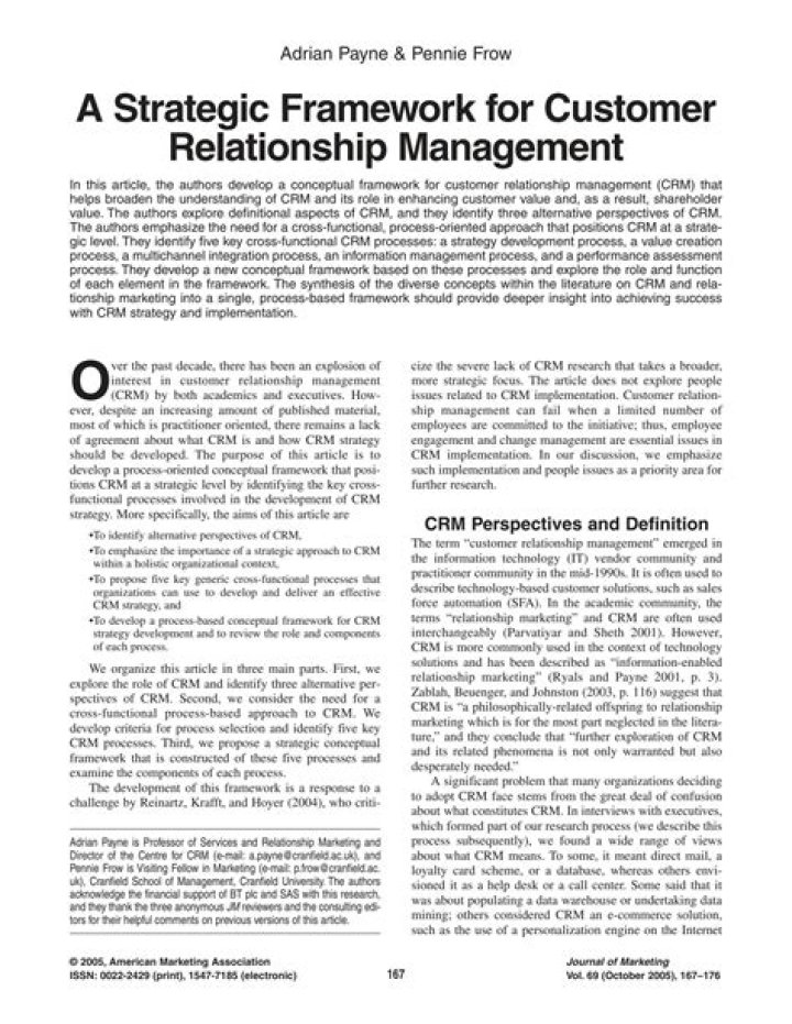 A Strategic Framework for Customer Relationship Management PDF: Boost Loyalty and Growth