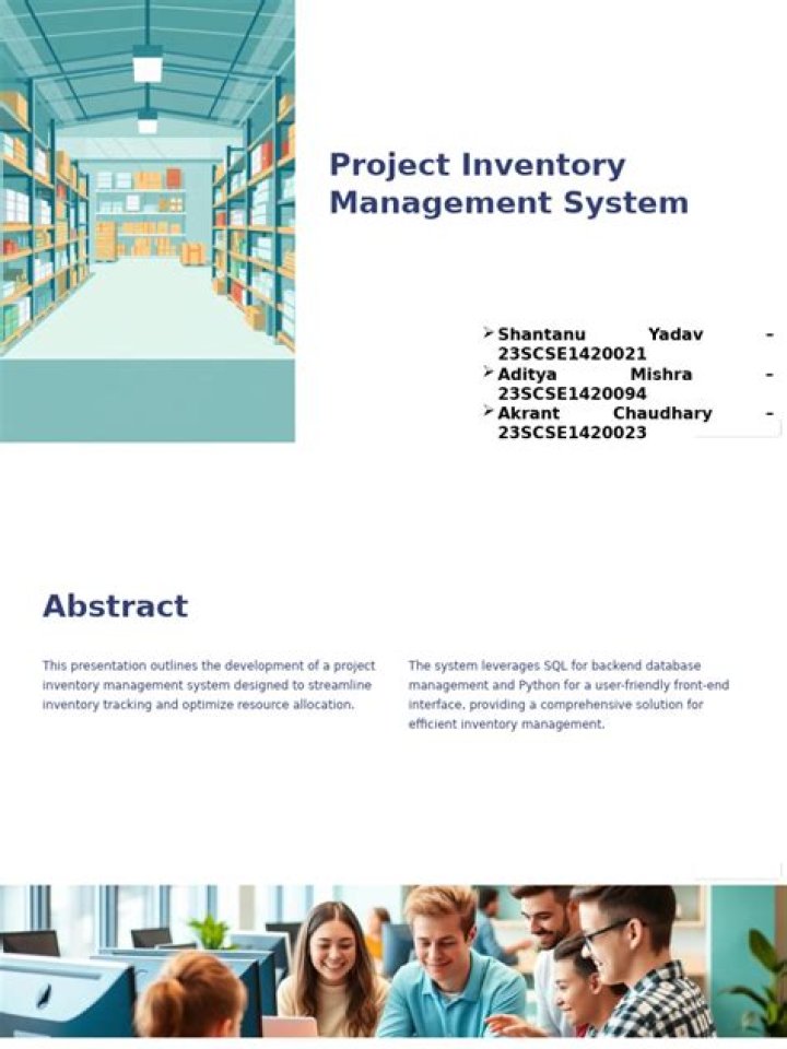 A Study on Inventory Management Project PDF: Optimize Your Supply Chain