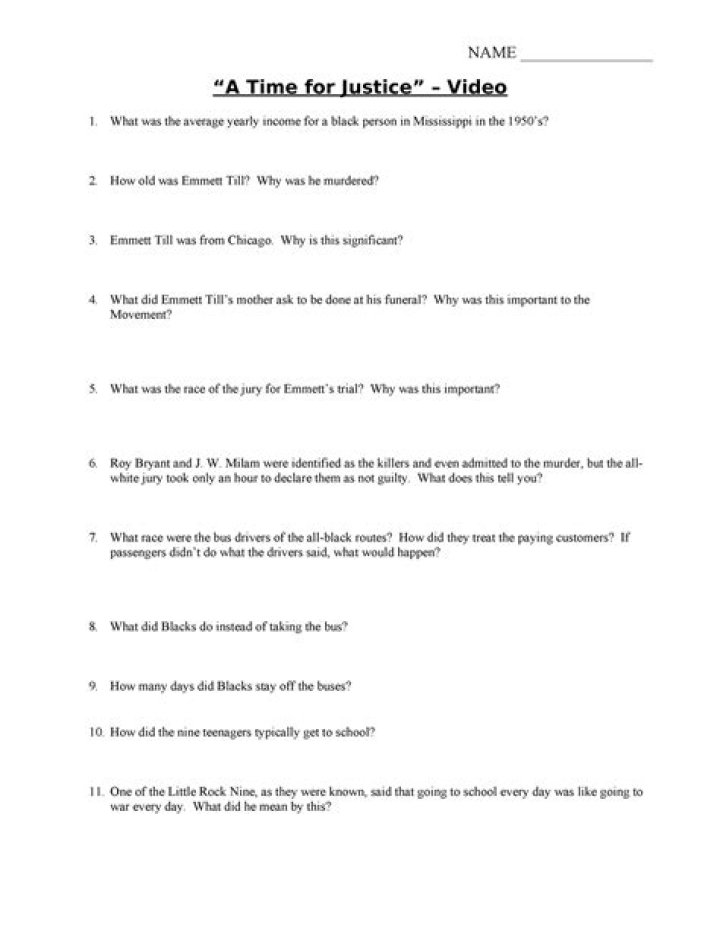 Justice for All: Video Questions & PDF Answers Revealed