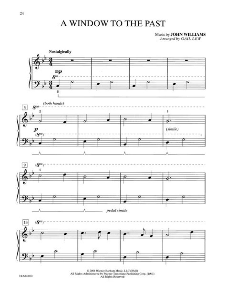 A Window to the Past: Classic Piano Sheet Music PDF for Free Download