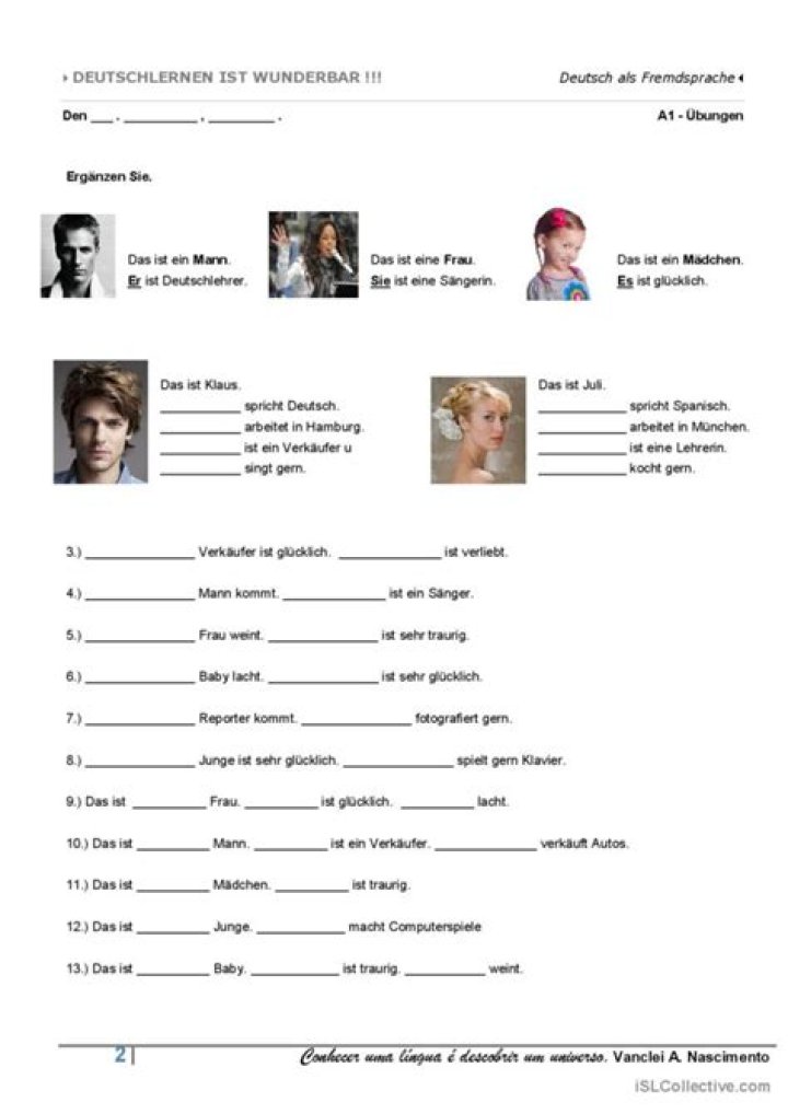 A1 Deutsch-Test Übungen PDF – Kostenlos Herunterladen & Prüfen