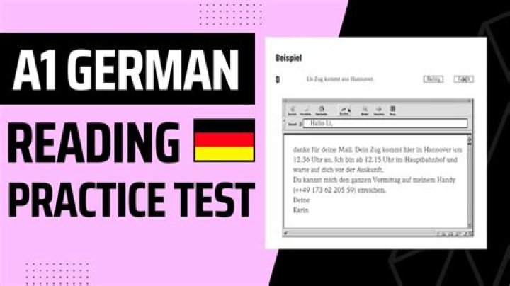 A1 German Practice Test PDF – Download Free Exam Simulation