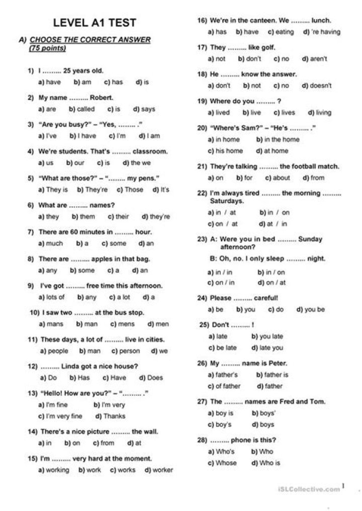 A1 Revision Test PDF: Perfect Exam Prep & Instant Results