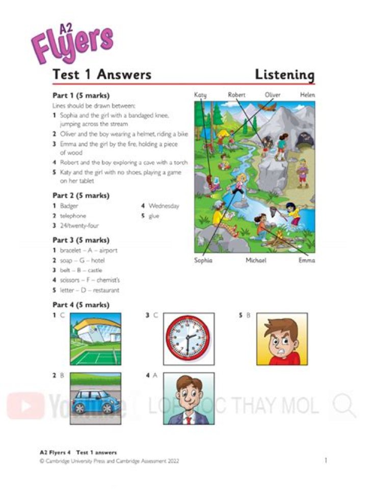 A2 Flyers Listening Test PDF – Practice & Improve Listening Skills