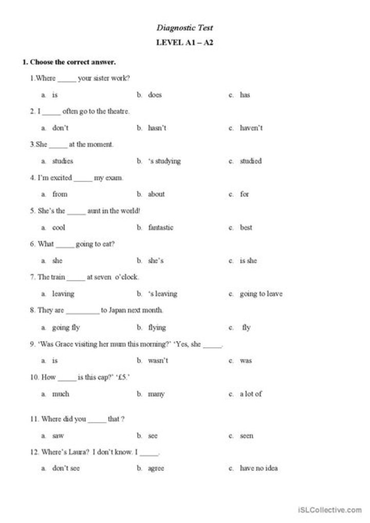 A2 German Grammar Test PDF: Perfect Your Exam Prep