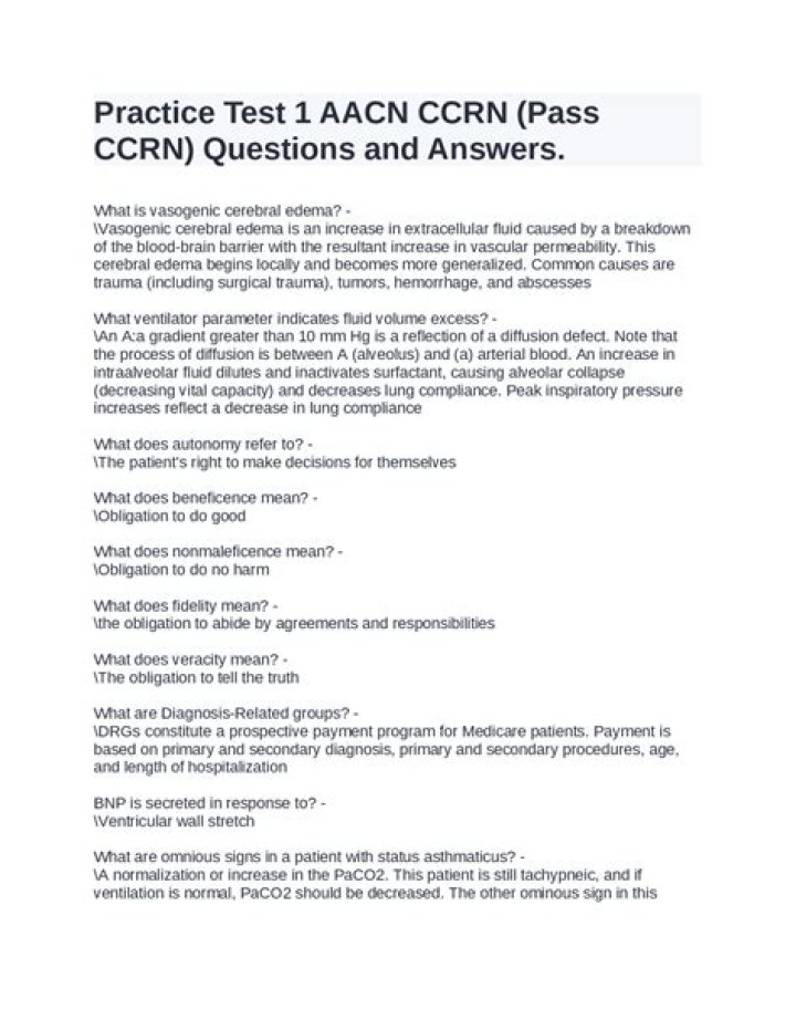 AACN & CCRN Question Bank PDF – Perfect Study Resource for Nurses