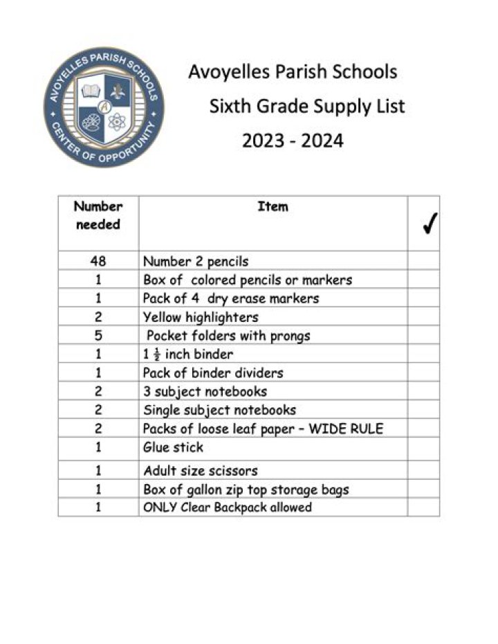 AACPS High School Supply List PDF: Complete 2024 School Year Checklist