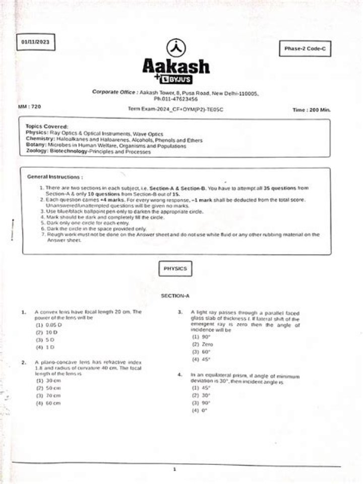 Aakash Faculty Recruitment Test Papers PDF – Crack Exam Readiness