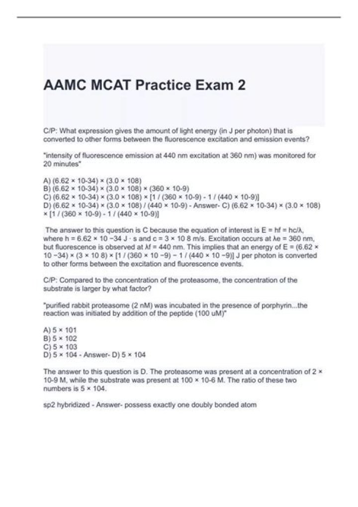 AAMC Practice Test 2 PDF Eddit: Complete Review & Exam Prep